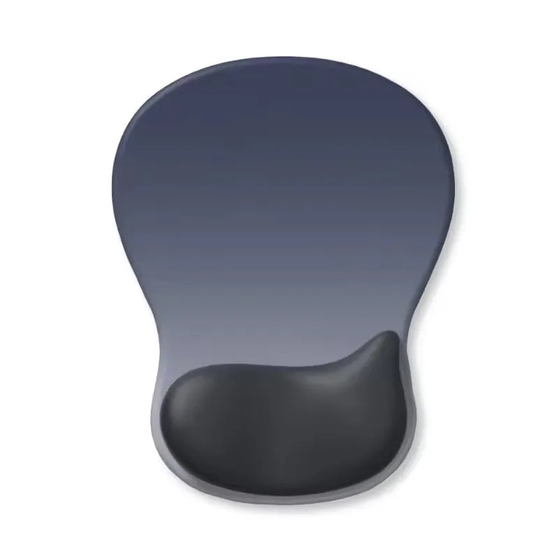 Ergonomic Mouse Pad with Gel Wrist Rest - Non-Slip PU Base, Pain Relief Support
