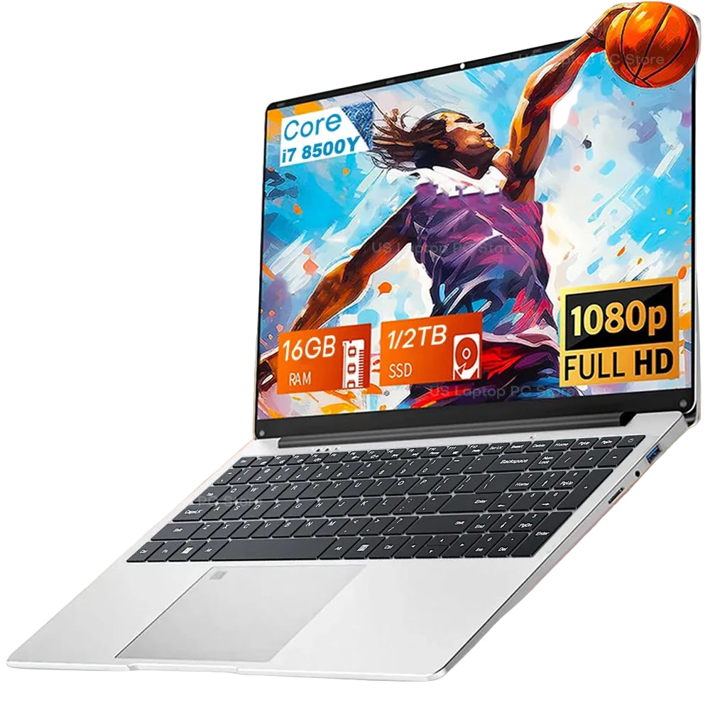15.6" Laptop - Intel Core i7-8500Y, 16 GB, 1TB SSD, Windows 11