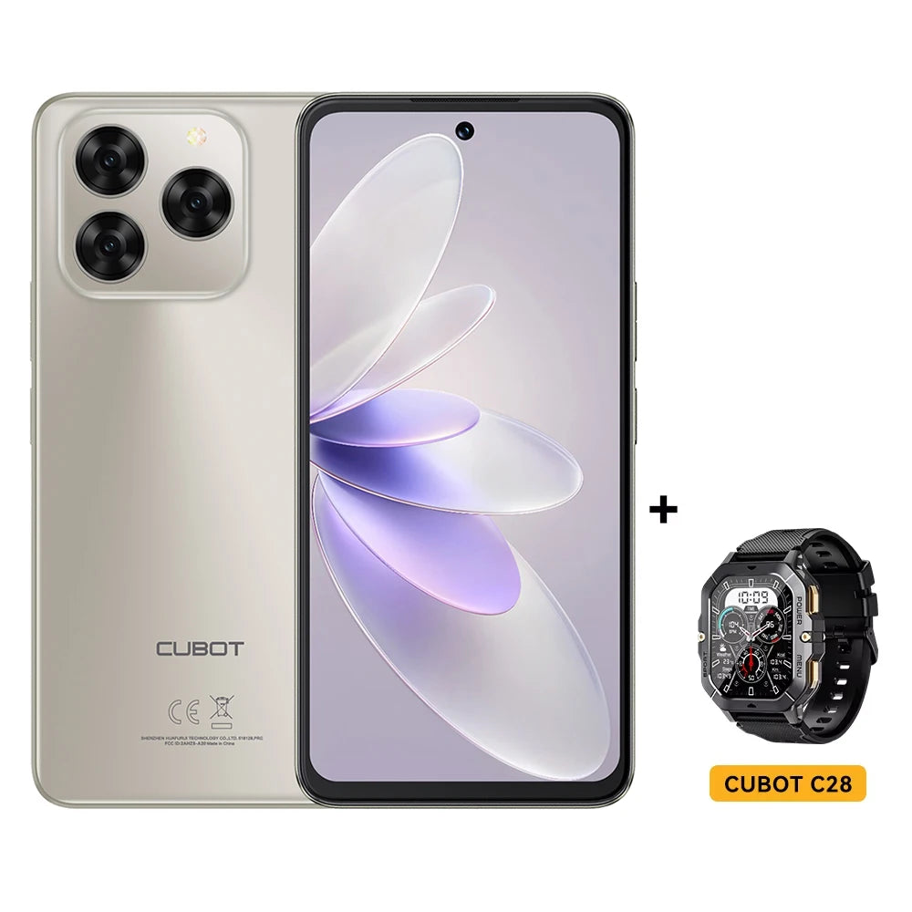 Cubot Note 60 Smartphone - Android 15, 7.2" 120Hz Display, 16GB RAM + 128GB ROM, 48MP Camera, 7000mAh