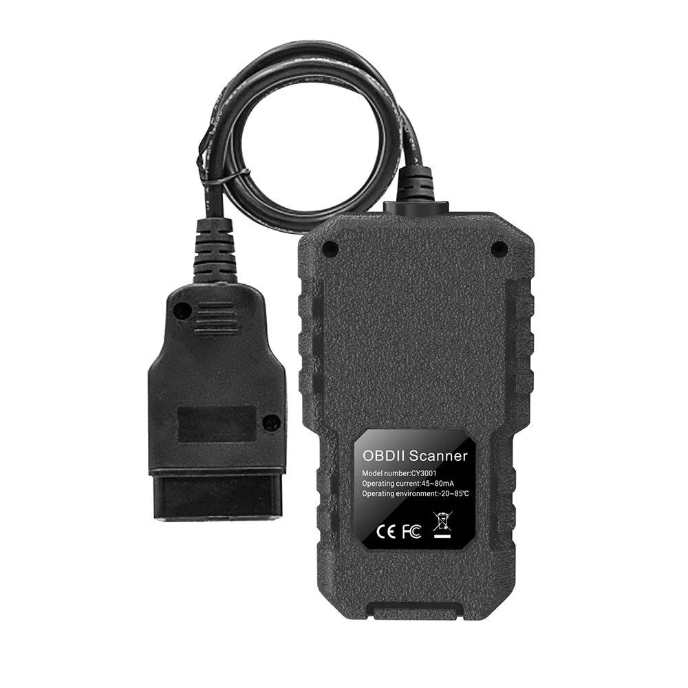 CY3001 Car OBD2 Scanner Diagnostic Tool - Fault Code Reader, Voltage Tester