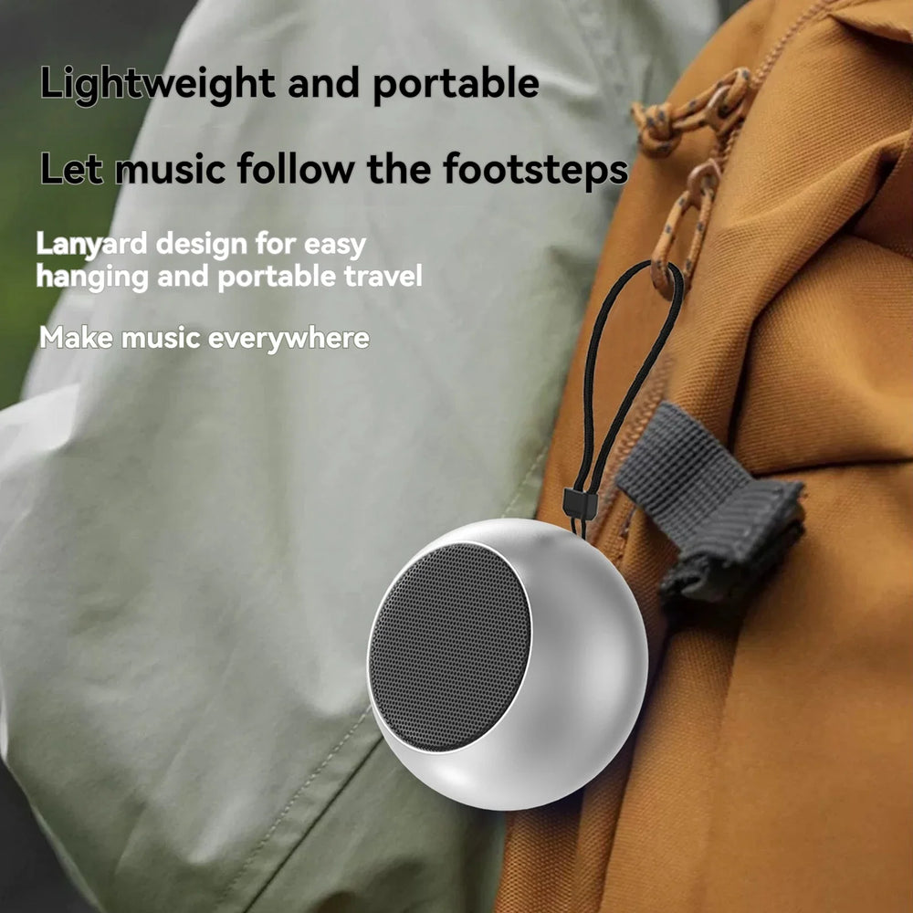 Portable Metal Subwoofer Bluetooth Speaker - Heavy Bass, Steel Gun Design, Wireless, Outdoor & Home
