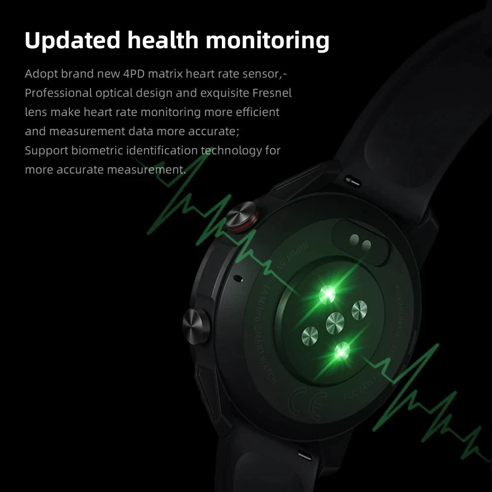 Mibro A2 Smartwatch - 1.39" HD Fitness Tracker with 2ATM Water Resistance
