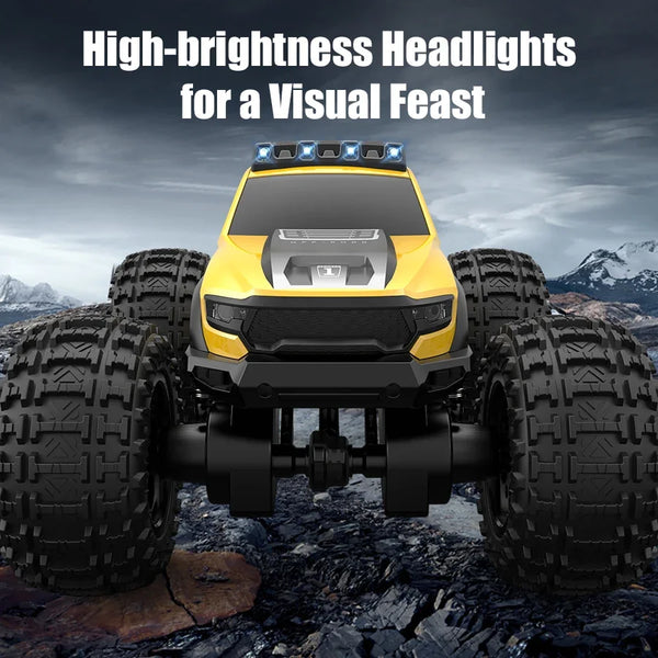 JJRC C8816 Amphibious RC Monster Truck - 4WD Off-Road Climbing, LED Light, Bigfoot Buggy, Land & Water