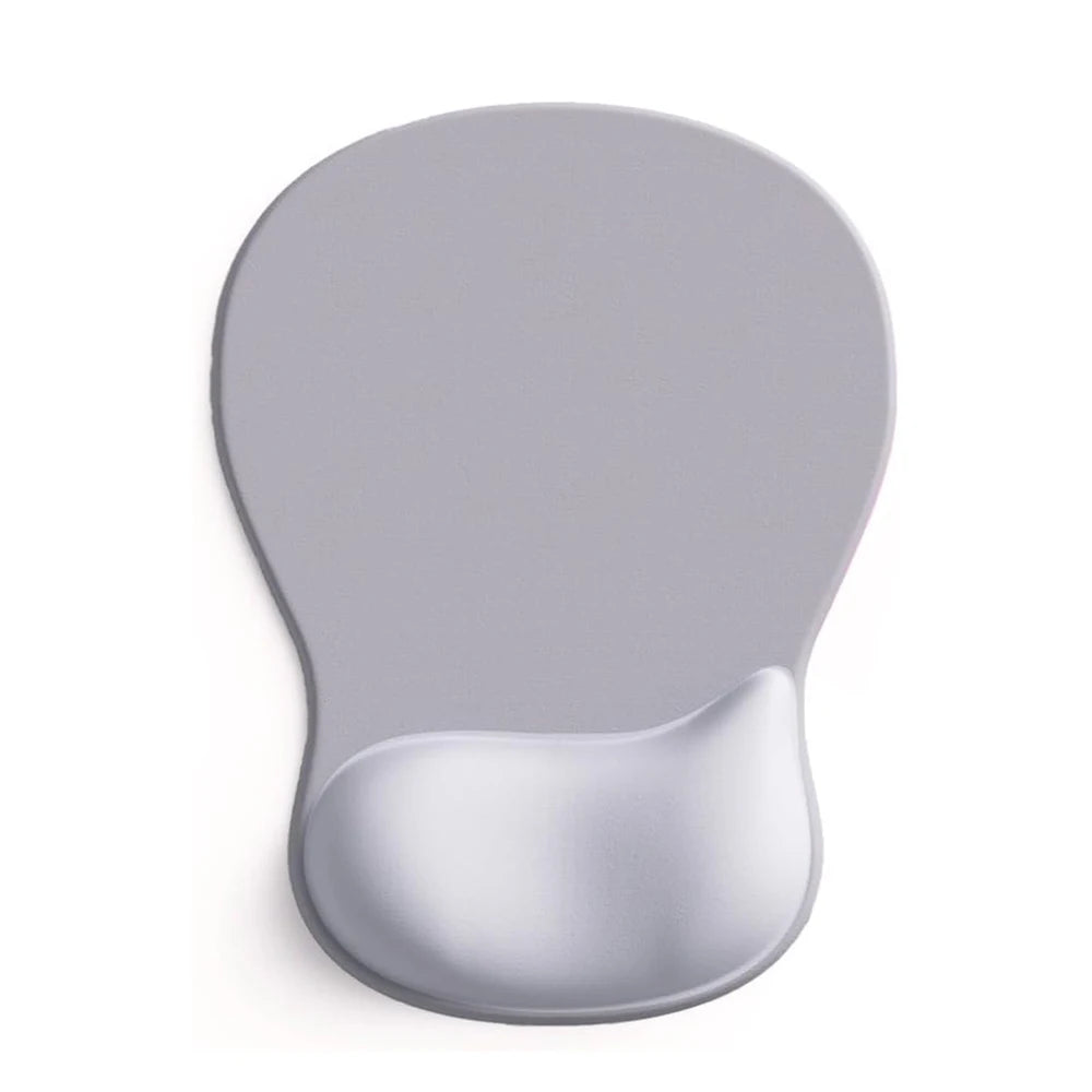 Ergonomic Mouse Pad with Gel Wrist Rest - Non-Slip PU Base, Pain Relief Support