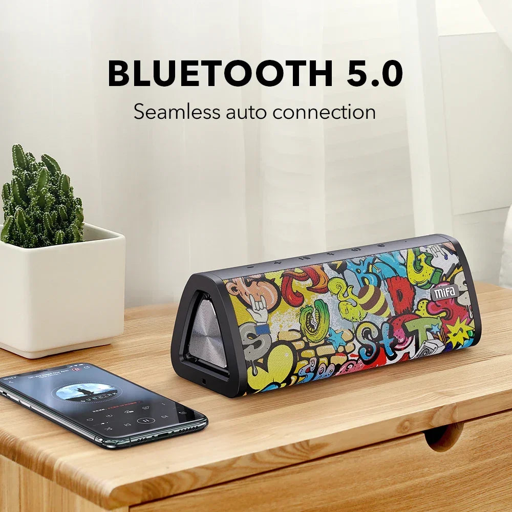 Mifa A10+ Portable Bluetooth Speaker - 20W, 360° Stereo Sound, IPX7 Waterproof, Bluetooth 5.0, 24-Hour