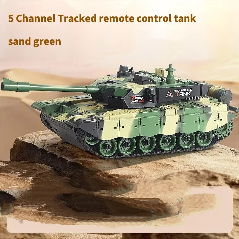 33cm RC Battle Tank - Remote Control War Tank, Crawler Drive, Electric, Lights & Sound, Boys Gift