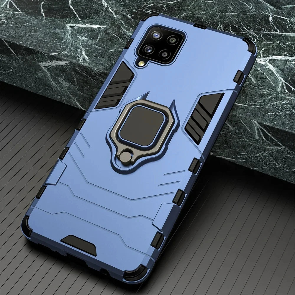 Shockproof Silicone Case for Samsung Galaxy A54/A53/A52/A34/A73 - Magnetic Ring Stand, Drop Protection