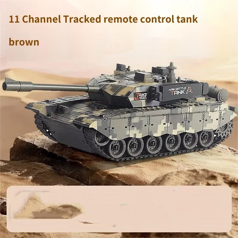 33cm RC Battle Tank - Remote Control War Tank, Crawler Drive, Electric, Lights & Sound, Boys Gift