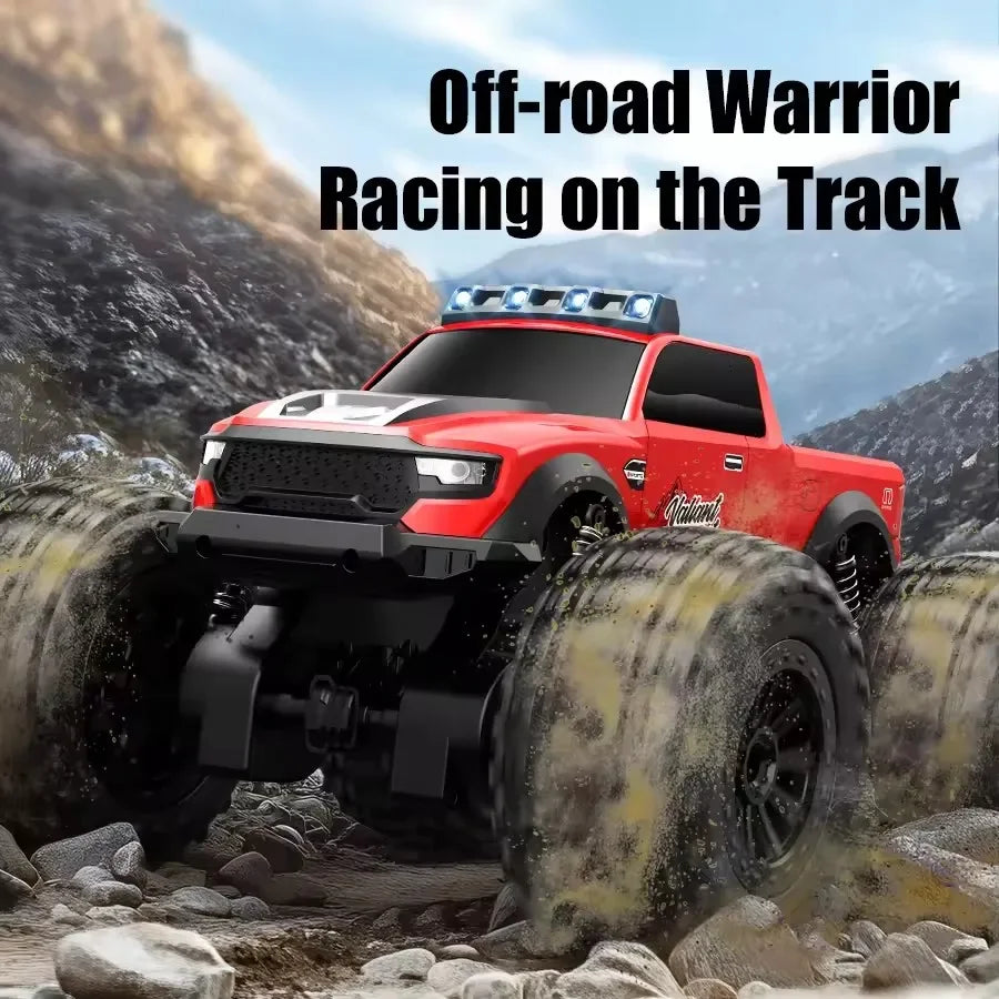 JJRC C8816 Amphibious RC Monster Truck - 4WD Off-Road Climbing, LED Light, Bigfoot Buggy, Land & Water