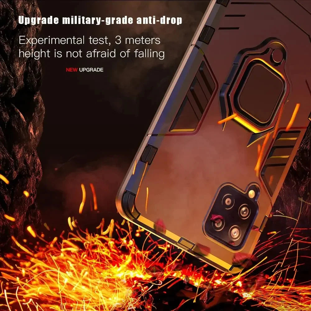 Shockproof Silicone Case for Samsung Galaxy A54/A53/A52/A34/A73 - Magnetic Ring Stand, Drop Protection