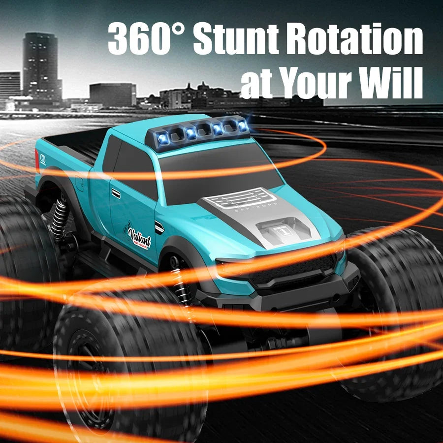 JJRC C8816 Amphibious RC Monster Truck - 4WD Off-Road Climbing, LED Light, Bigfoot Buggy, Land & Water
