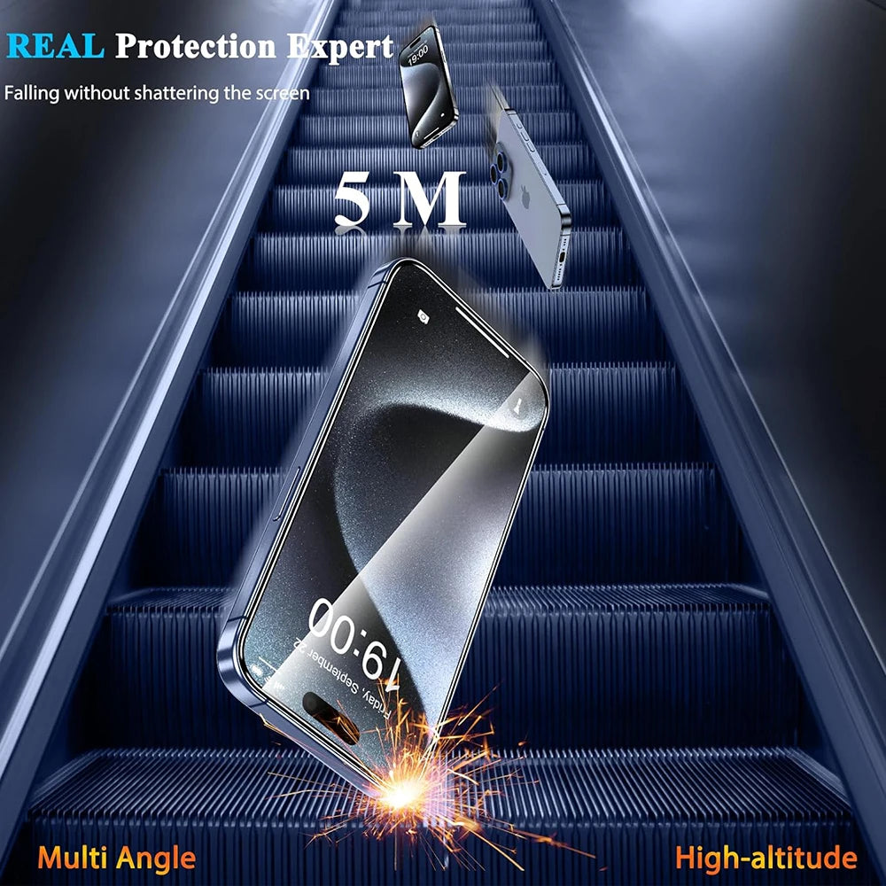 4-Pack Premium Tempered Glass Screen Protector for iPhone 16/15/14/13/12/11 - 9H Hardness, Anti-Scratch