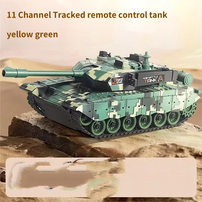 33cm RC Battle Tank - Remote Control War Tank, Crawler Drive, Electric, Lights & Sound, Boys Gift