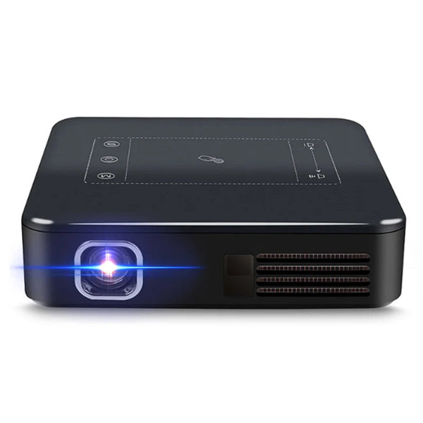 WZATCO D13 Android Mini DLP Projector - 4K Smart Pico, Portable LED, Built-In Battery, WiFi, Home Theater