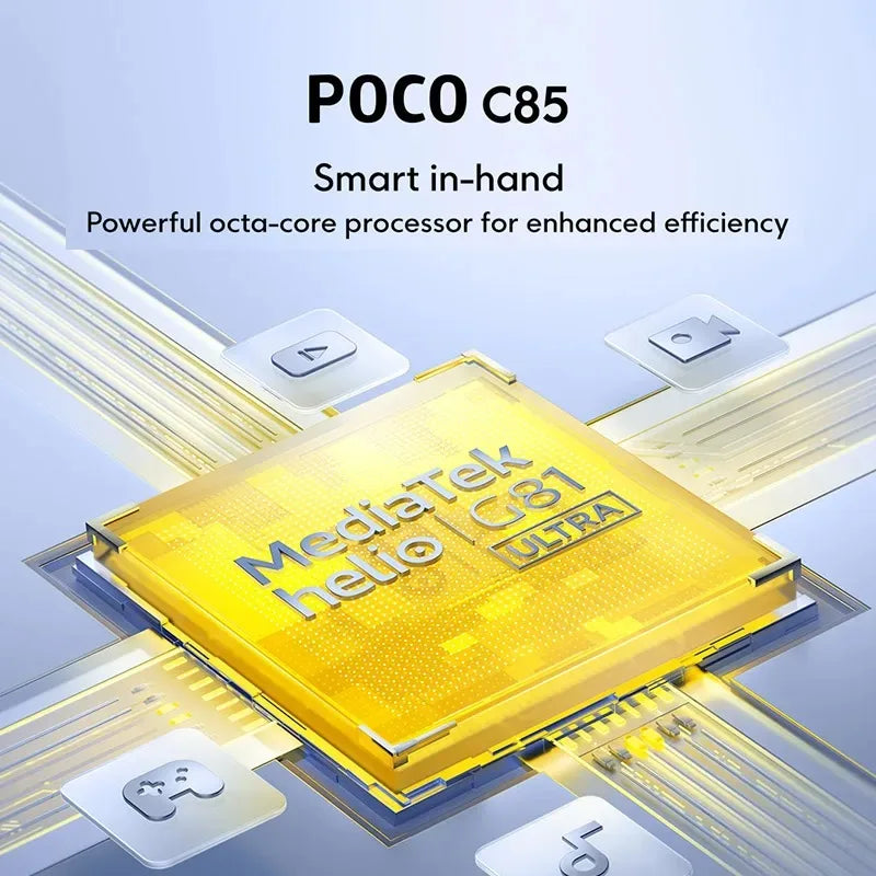 POCO C85 Global Smartphone - 6.9" 120Hz Display, 6000mAh, 50MP Camera