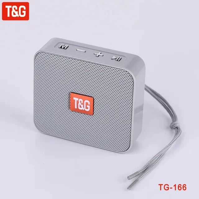 TG166 Mini Portable Bluetooth Boombox Speaker - Wireless Bass Column, USB/TF Card, Outdoor Loudspeaker