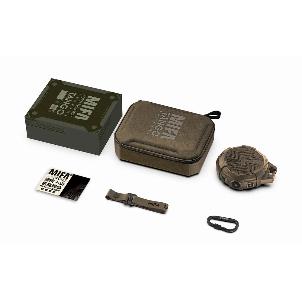 Mifa Tango Portable Bluetooth Speaker - IP67 Waterproof, Flashlight, 25-Hour Playtime, Bold Bass