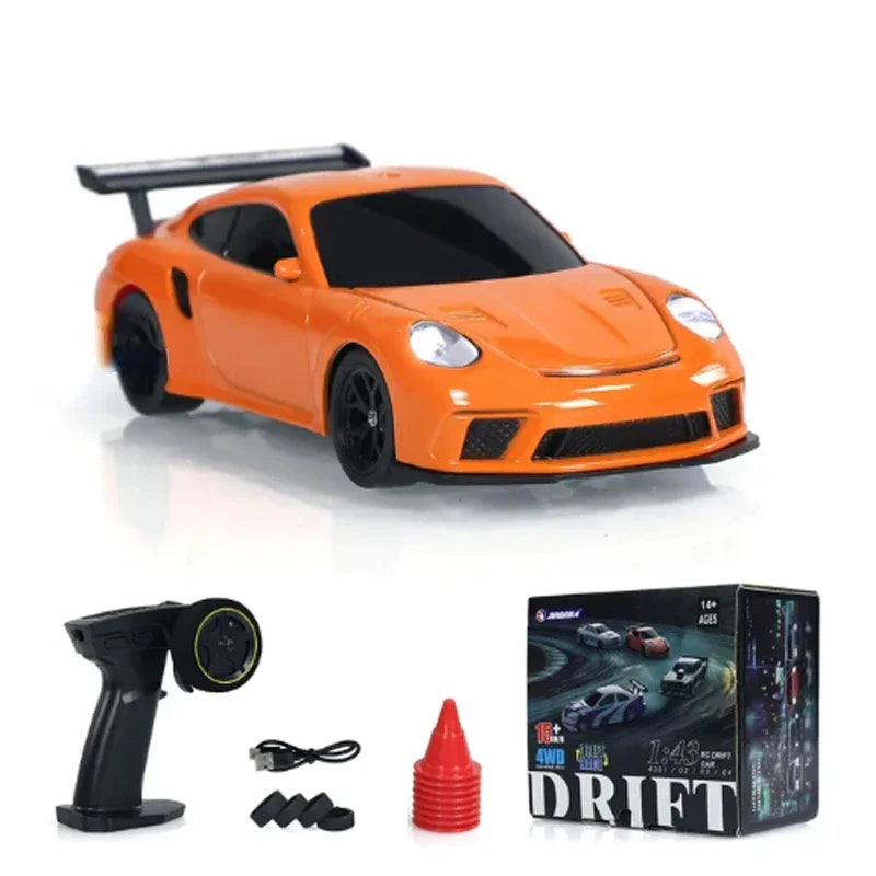 1:43 4WD RC Drift Car - 2.4G High-Speed Mini Racing Model