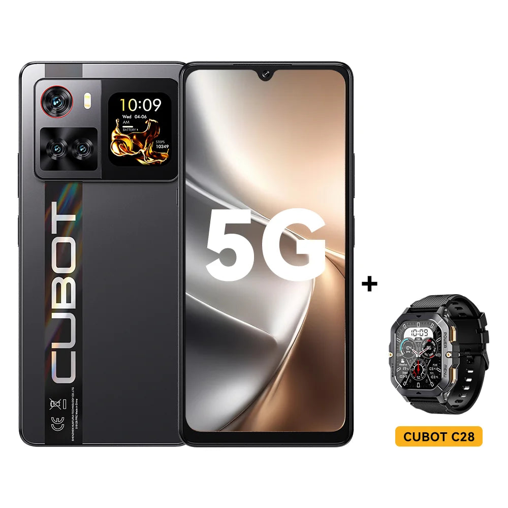 Cubot X100 5G Smartphone - Android 15, Dimensity 7025, 6.88" Screen, 16GB RAM + 256GB ROM, 64MP Camera