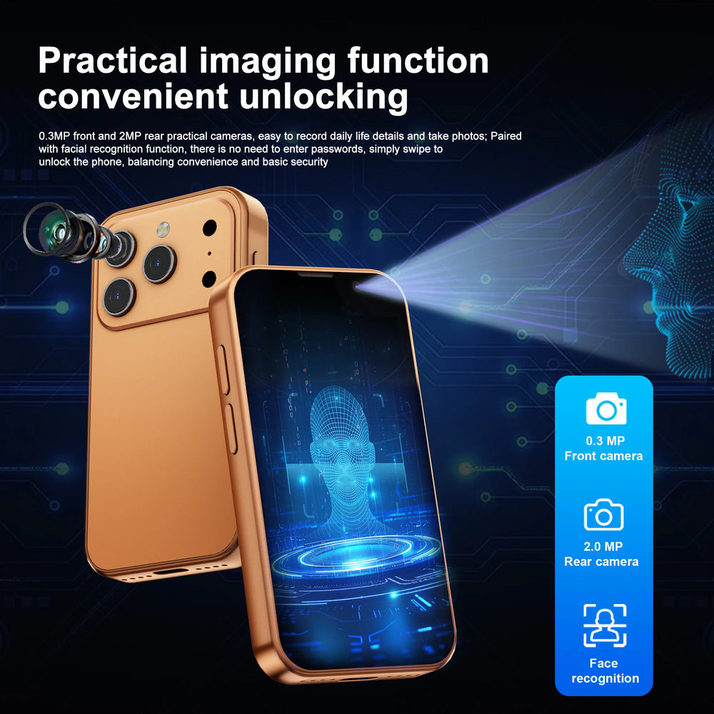 SERVO Mini Smartphone - 3.0" Android Phone, 2GB + 16GB, Dual SIM