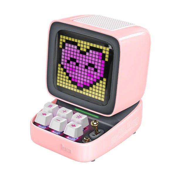 Divoom Ditoo-Pro Retro Pixel Art Bluetooth Speaker - 5000mAh, DIY LED Display, Alarm Clock