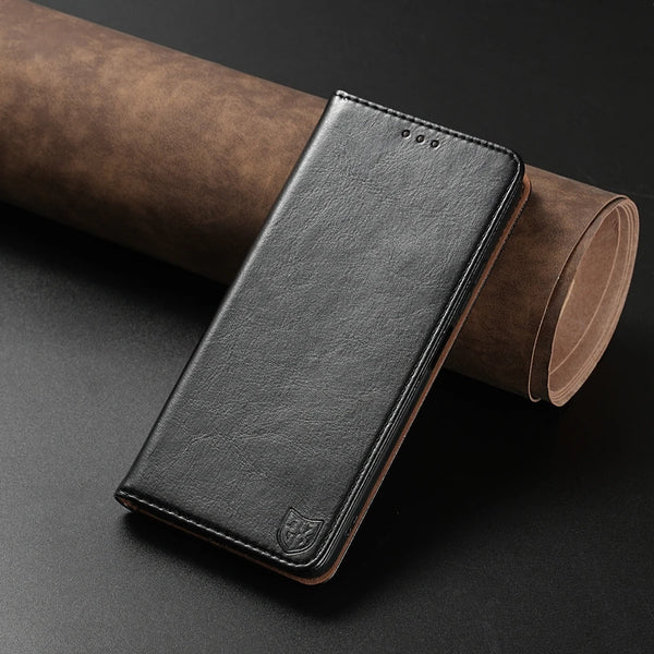 Magnetic Wallet Leather Case for Xiaomi Redmi Note 12 Pro/11/10S - Card Holder, Skin-Friendly Flip Cover