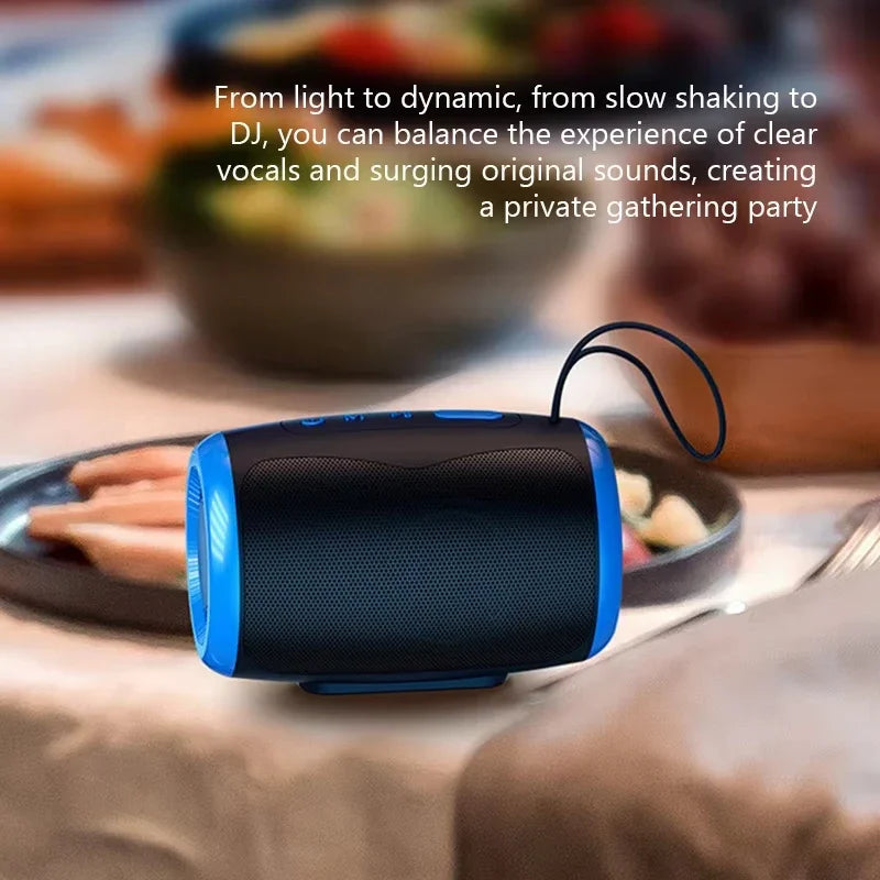 TSN-1 Wireless Portable Bluetooth Speaker - Bluetooth 5.3, TWS Stereo, FM/SD/USB, Waterproof HiFi Sound