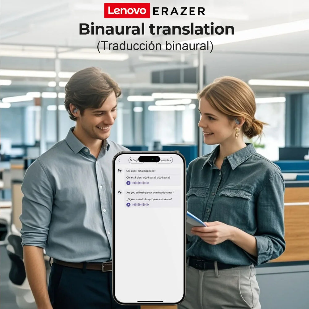 Erazer XP6 AI Wireless Earphones - App EQ, Sleep-Ready Comfort, Travel Audio