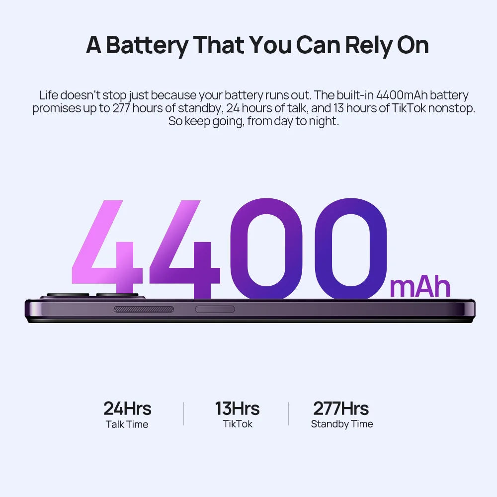 Ulefone Note 16 Pro 4G Smartphone - 16GB RAM (8+8 Extended), 256GB ROM, Android 13, 50MP Camera
