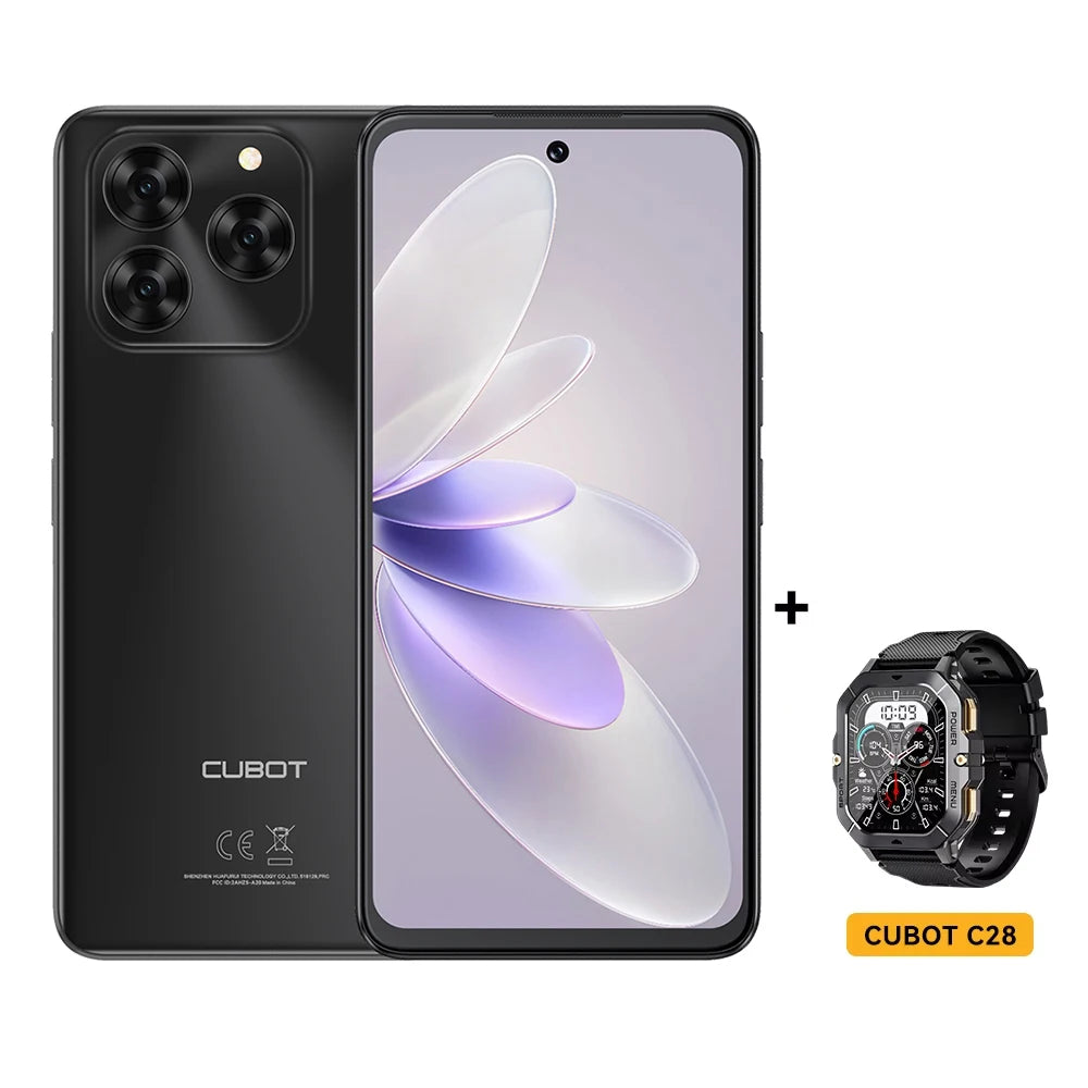 Cubot Note 60 Smartphone - Android 15, 7.2" 120Hz Display, 16GB RAM + 128GB ROM, 48MP Camera, 7000mAh