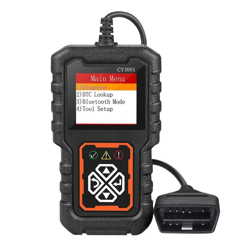 CY3001 Car OBD2 Scanner Diagnostic Tool - Fault Code Reader, Voltage Tester