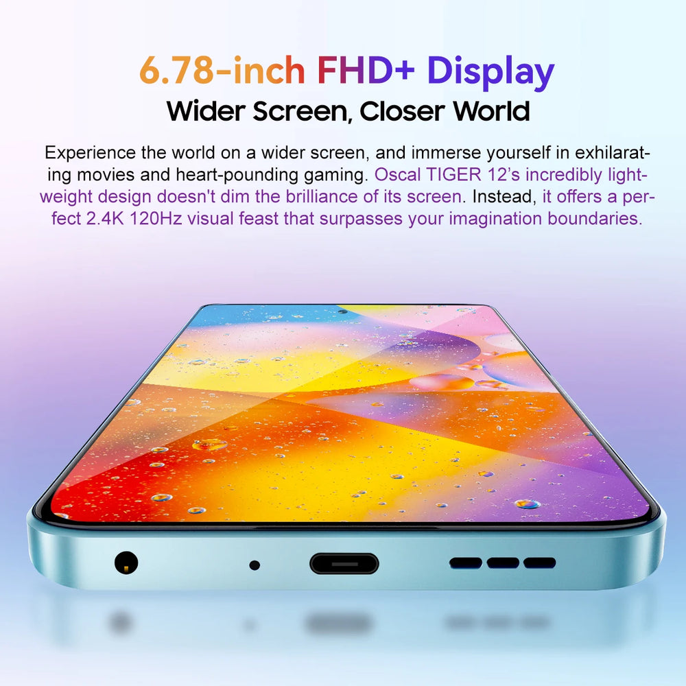 Blackview OSCAL TIGER 12 Smartphone - Helio G99, 120Hz Display, 64MP Camera