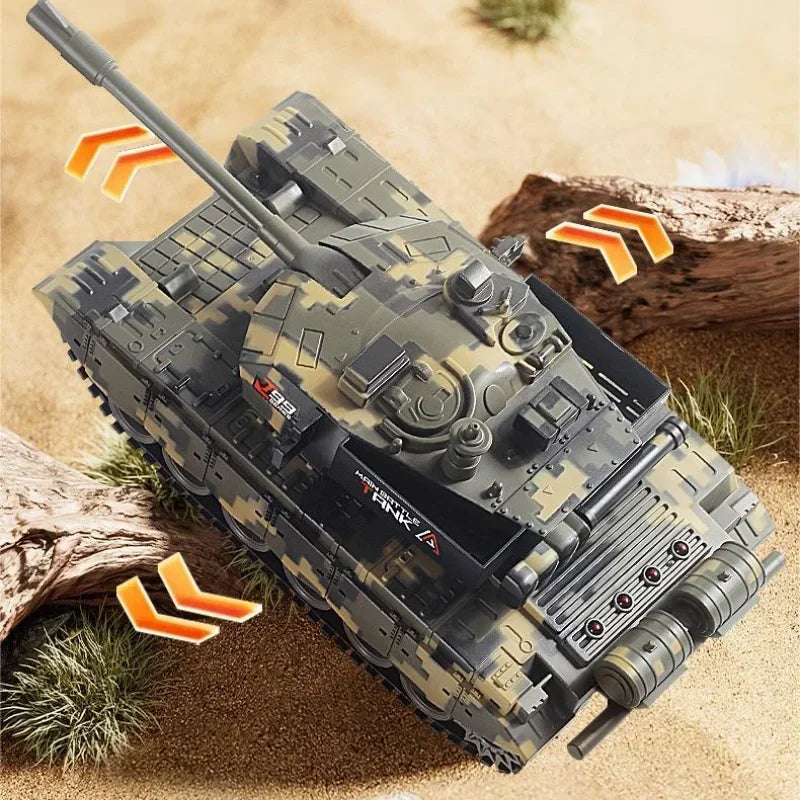 33cm RC Battle Tank - Remote Control War Tank, Crawler Drive, Electric, Lights & Sound, Boys Gift