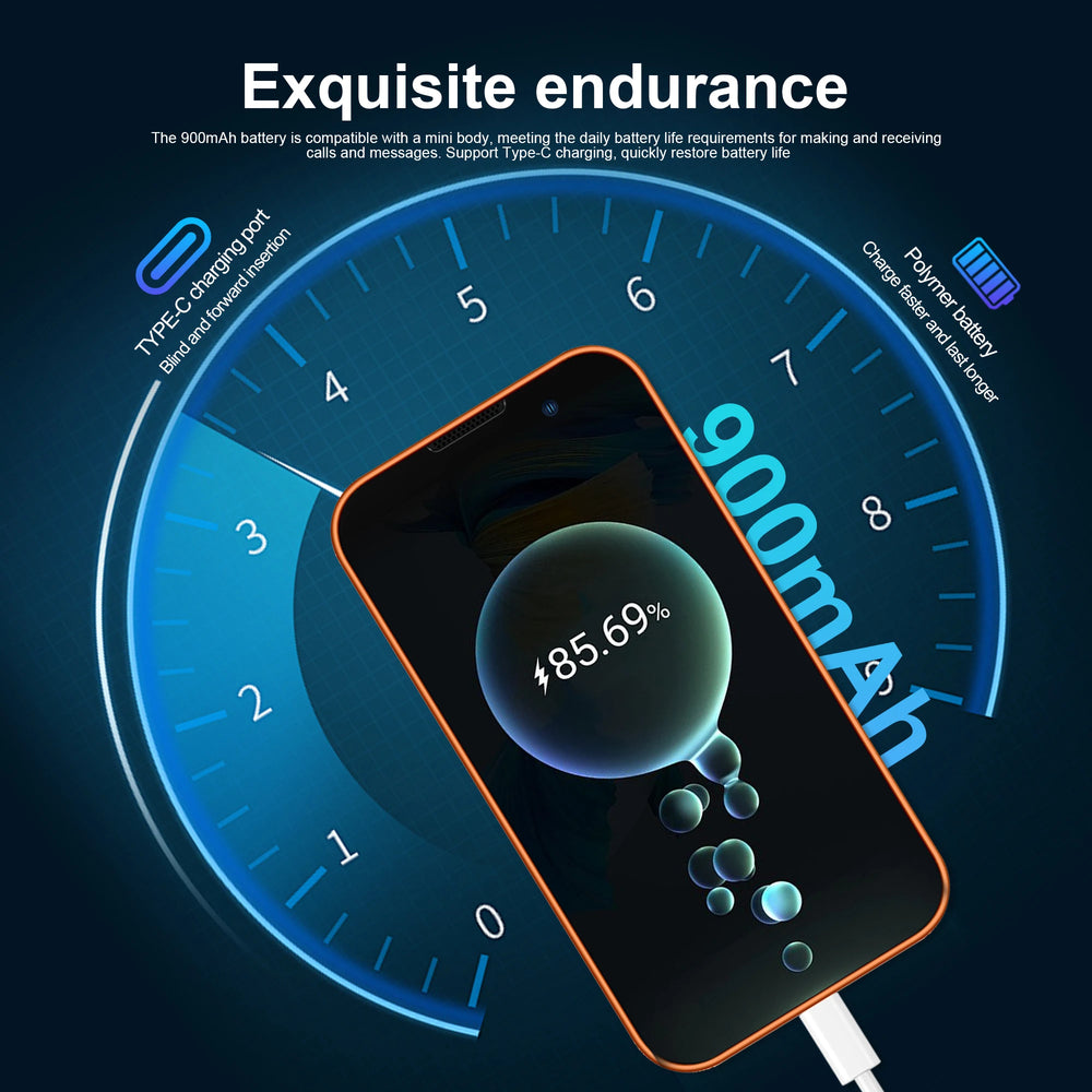 SERVO Mini Smartphone - 3.0" Android Phone, 2GB + 16GB, Dual SIM