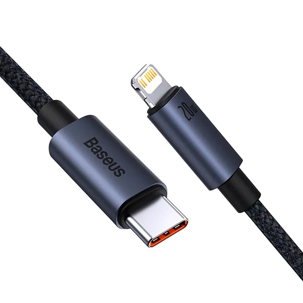 Baseus Fast Charging USB Cable for iPhone 13/12/11 Pro Max - USB-C to Lightning, Data Sync, Braided