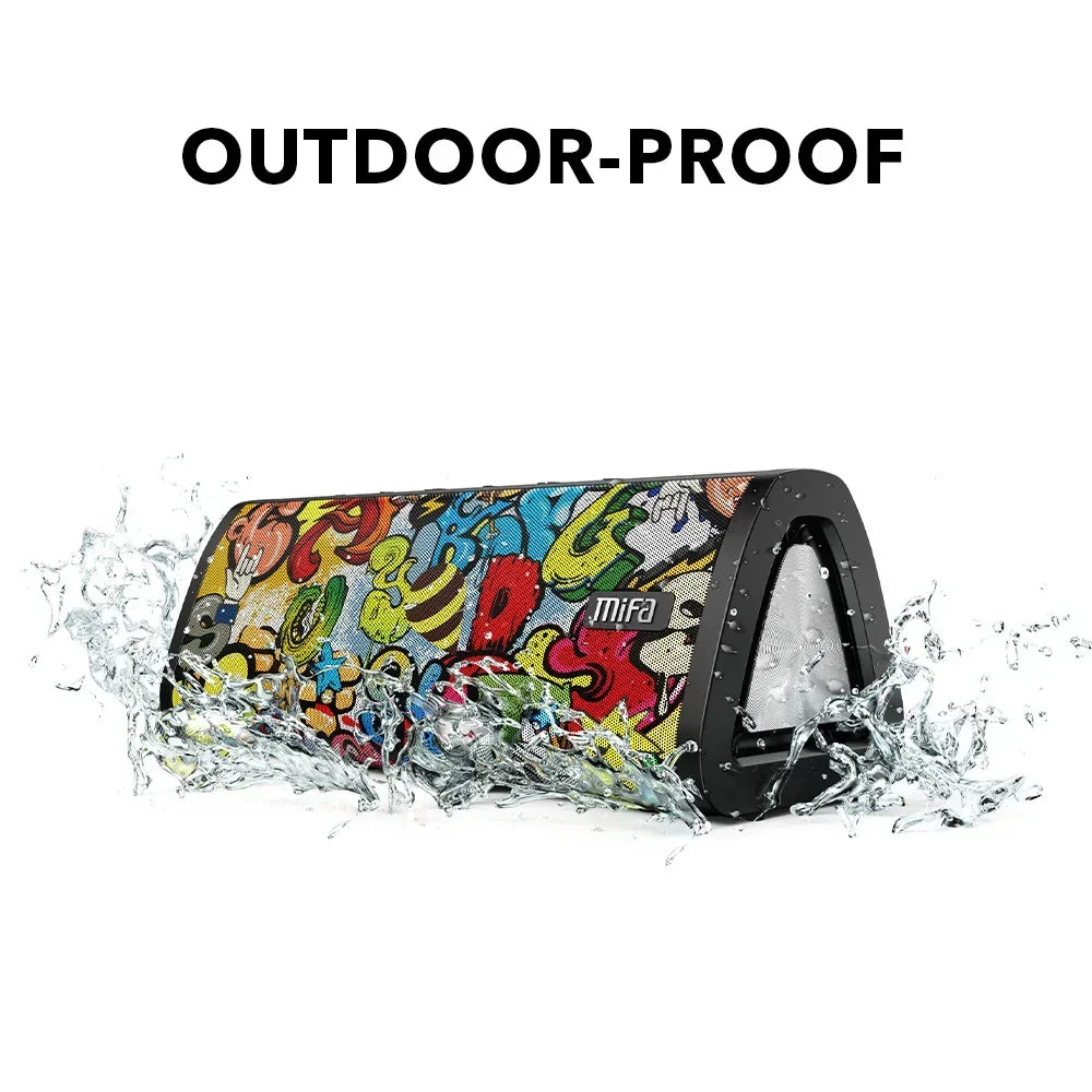 Mifa A10+ Portable Bluetooth Speaker - 20W, 360° Stereo Sound, IPX7 Waterproof, Bluetooth 5.0, 24-Hour