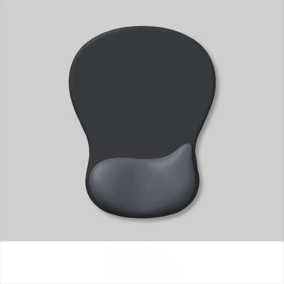 Ergonomic Mouse Pad with Gel Wrist Rest - Non-Slip PU Base, Pain Relief Support