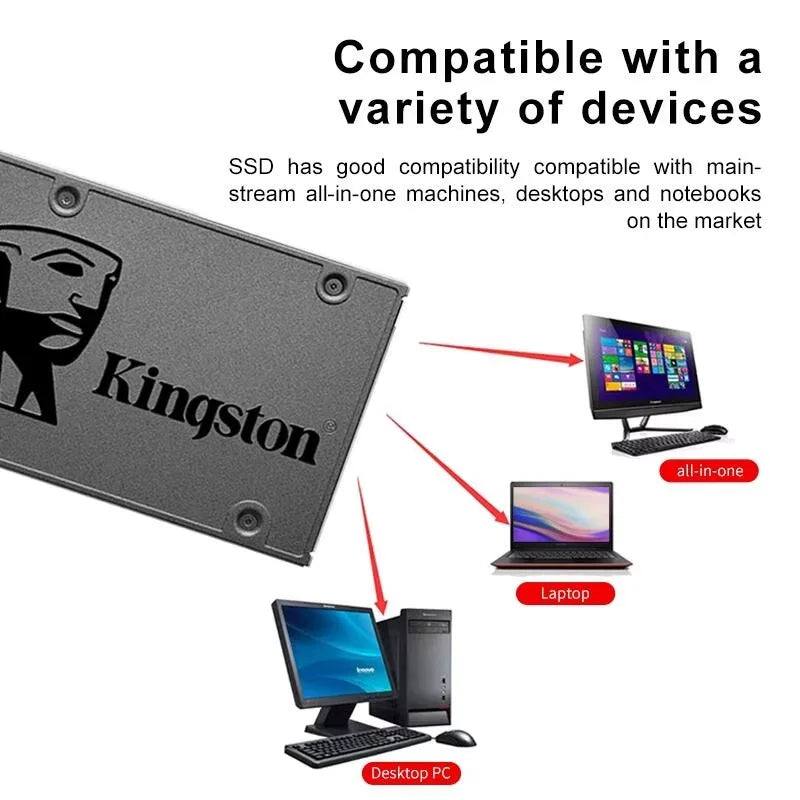 Kingston SSD KC600/A400 SATA III 2.5" - Up to 2TB Internal Solid State Drive