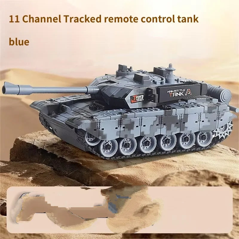33cm RC Battle Tank - Remote Control War Tank, Crawler Drive, Electric, Lights & Sound, Boys Gift