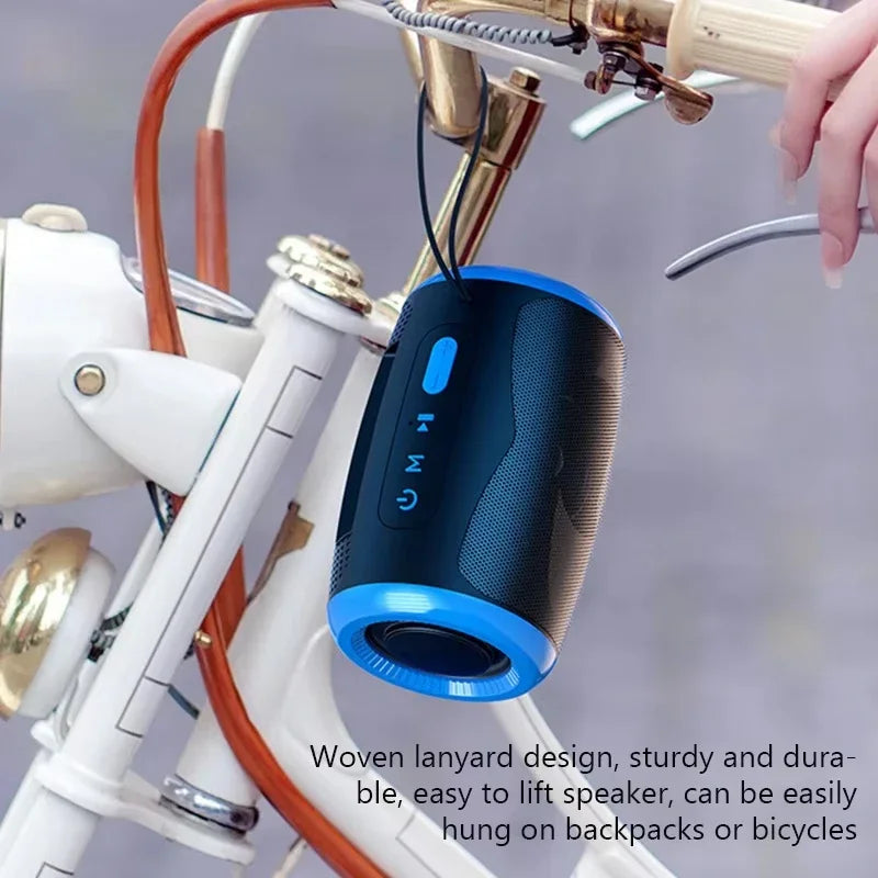 TSN-1 Wireless Portable Bluetooth Speaker - Bluetooth 5.3, TWS Stereo, FM/SD/USB, Waterproof HiFi Sound