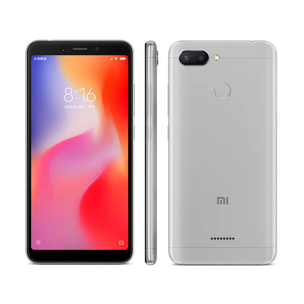 Xiaomi Redmi 6 4G Smartphone Global ROM - 4GB RAM + 64GB, 6.6" Display, Fingerprint Sensor, Google Play