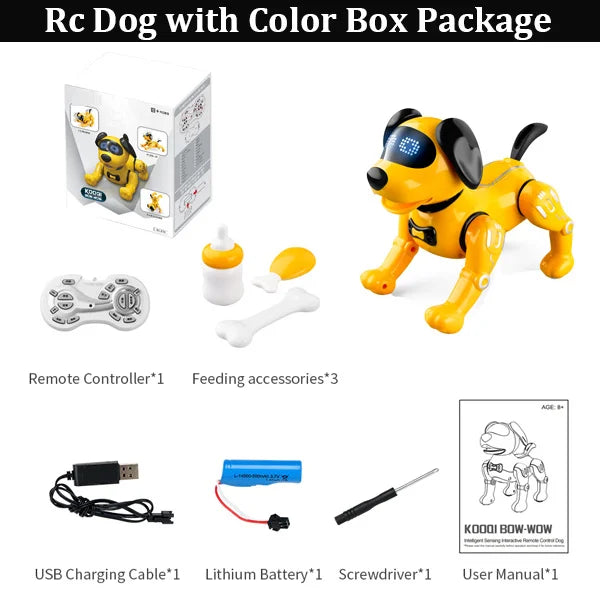 JJRC RC Robot Dog - Smart Talking, Programmable Dance, Interactive Pet Puppy, Intelligent Kids Gift
