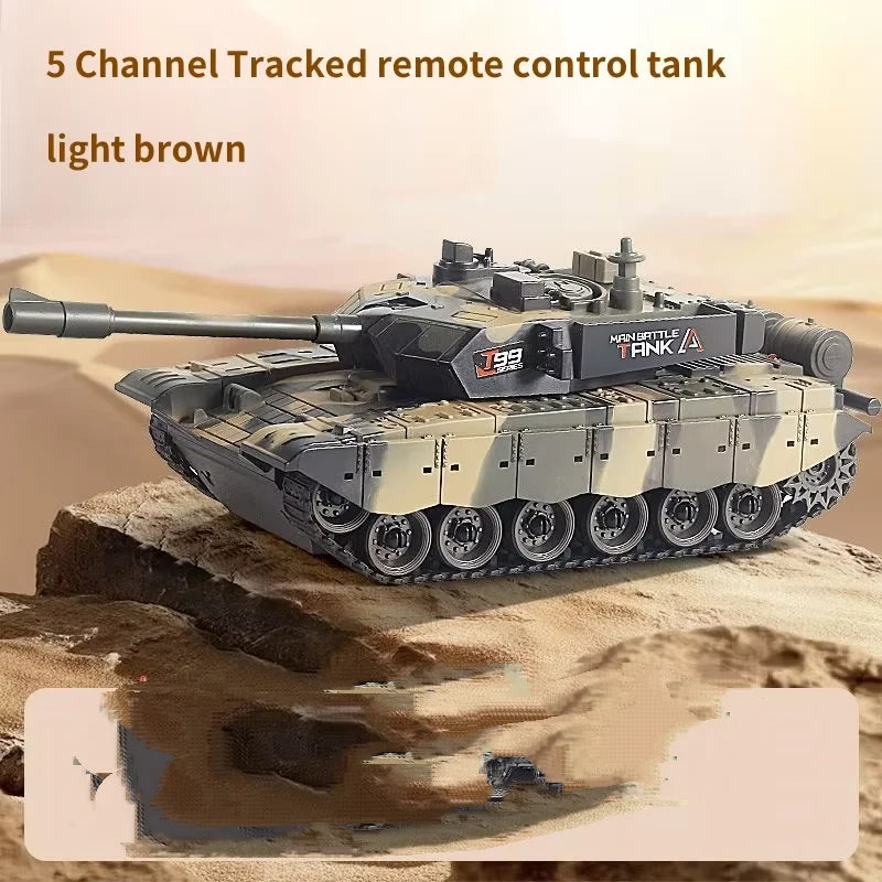33cm RC Battle Tank - Remote Control War Tank, Crawler Drive, Electric, Lights & Sound, Boys Gift