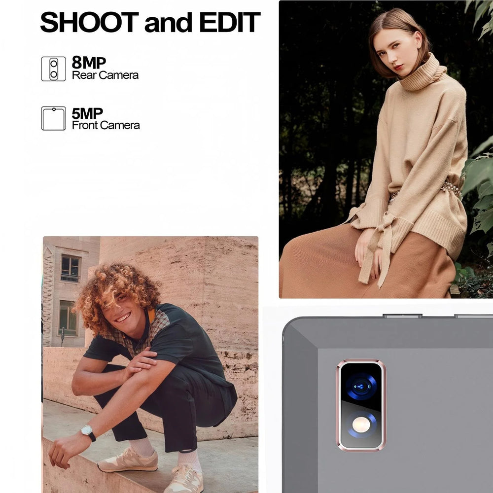 10.1" 4G Android Tablet - 8GB RAM, 256GB ROM & AI Speed-Up