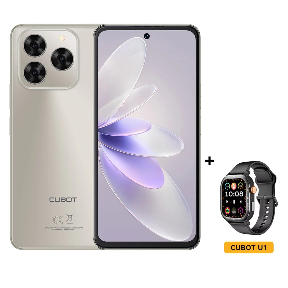 Cubot Note 60 Smartphone - Android 15, 7.2" 120Hz Display, 16GB RAM + 128GB ROM, 48MP Camera, 7000mAh