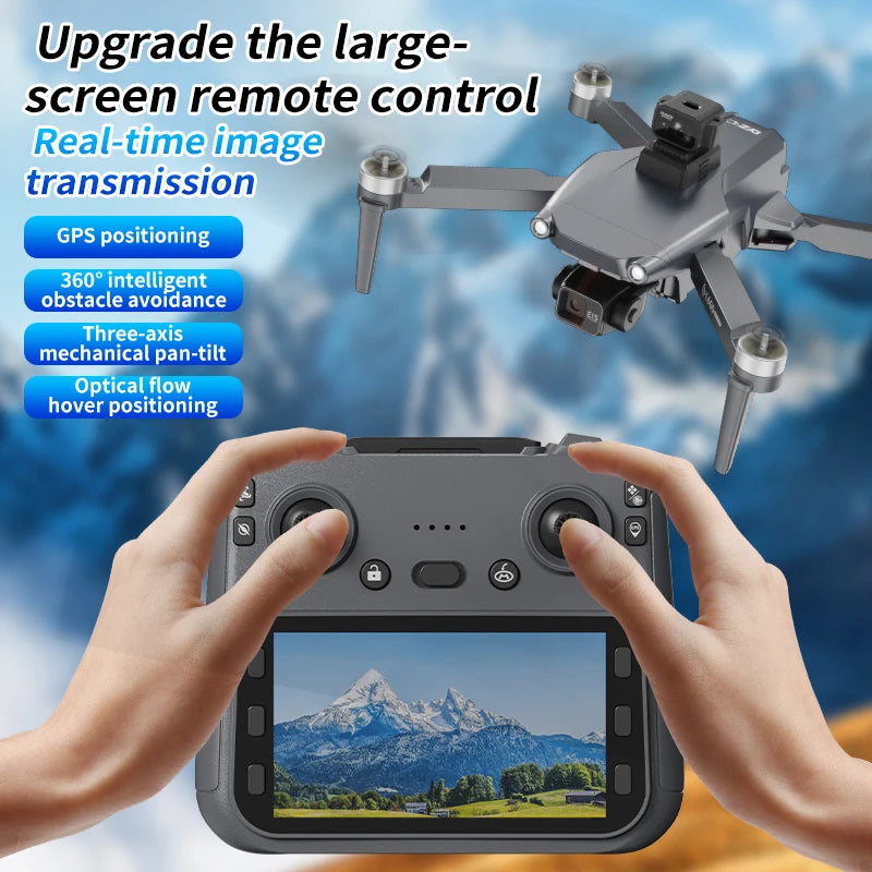 L600 Pro Max Professional 8K Drone - 3-Axis Gimbal, 360° Obstacle Avoidance, Brushless FPV