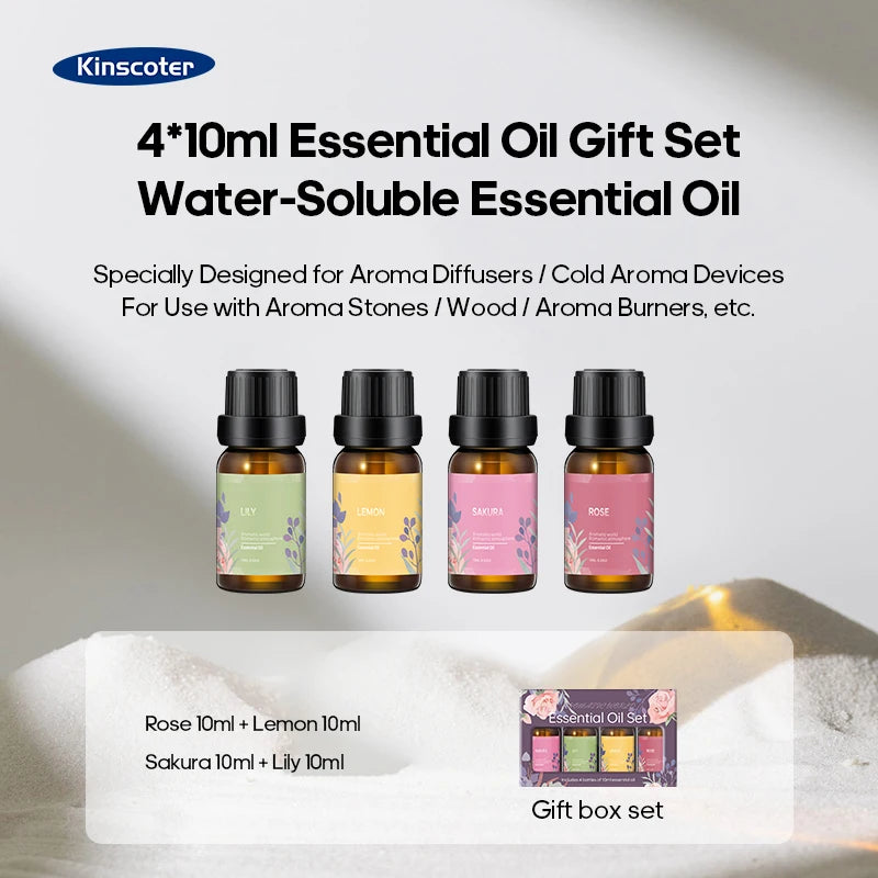 KINSCOTER Volcanic Aroma Diffuser 130ml - USB, Colour Flame Night Light, Essential Oil Humidifier