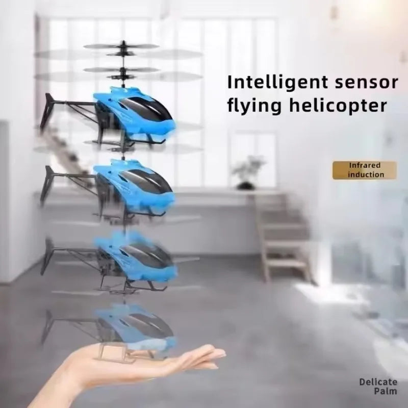 Mini RC Helicopter Aircraft - Infrared Gesture Sensing, Remote Control Airplane, Children Flying Toy