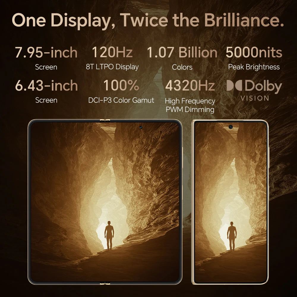 HONOR Magic V5 Foldable 5G Smartphone - Snapdragon 8 Elite, 7.95" OLED