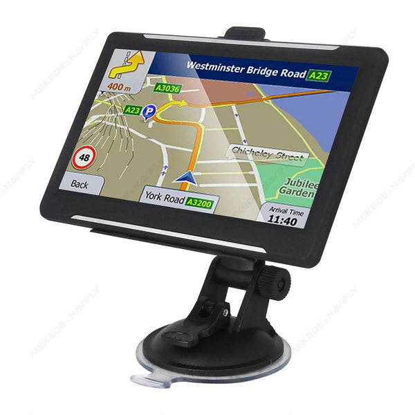 7" Touch Screen Car GPS Navigator - Europe Maps, Sunshade, Multimedia